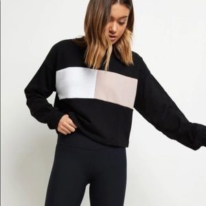 Allfenix Heidi Block Sweatshirt Navy NWT